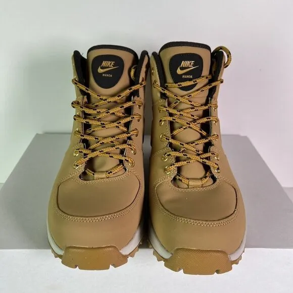 Nike Manoa Leather Boots Men's Size 8 Water Resistant Wheat Tan 454350-700