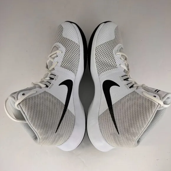 Nike Mens 898455-100 White Air Precision Mid Lace Up  Size 7 Basketball Shoes