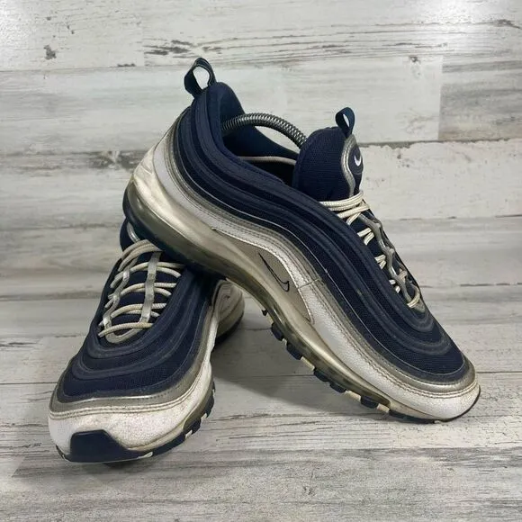 Nike Mens Air Max 97 Jimmy Jazz Sneaker Shoes White &amp; Navy Size 11‎