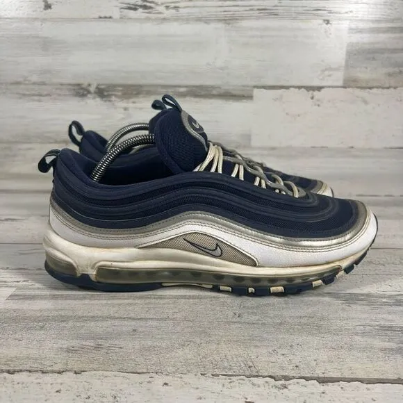 Nike Mens Air Max 97 Jimmy Jazz Sneaker Shoes White &amp; Navy Size 11‎