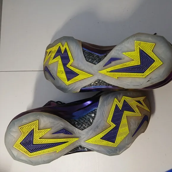 Nike Mens Leather Chuck Posite Cave Purple High-Top Sneakers Size 10