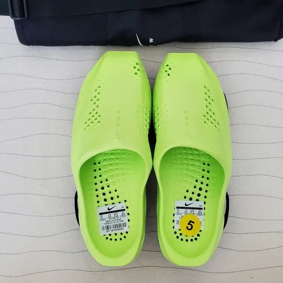 Nike Mens Matthew M Williams 5 MMW Volt Black Slide Sandals Mule DH1258-700 Sz 5