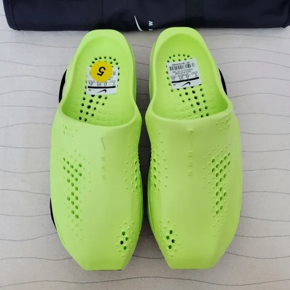 Nike Mens Matthew M Williams 5 MMW Volt Black Slide Sandals Mule DH1258-700 Sz 5