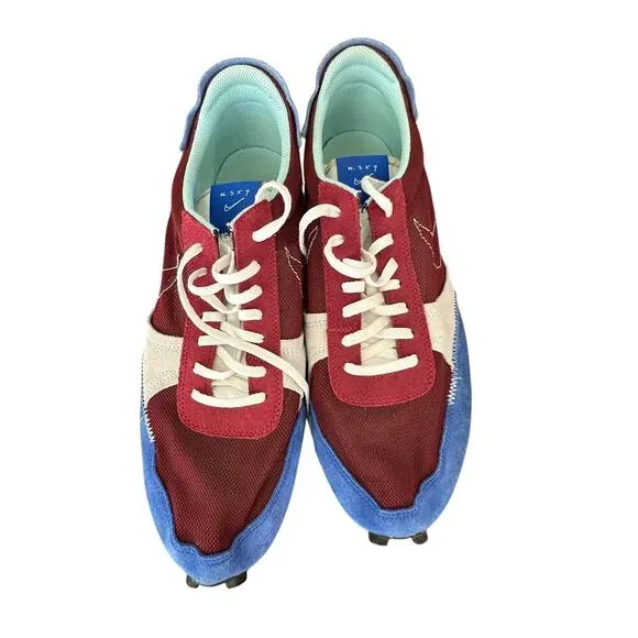 Nike Men's Red Blue Dbreak-Type Suede Mesh Lace Up Casual Sneaker Shoes Size 14