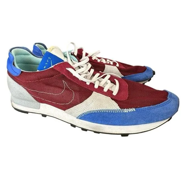 Nike Men's Red Blue Dbreak-Type Suede Mesh Lace Up Casual Sneaker Shoes Size 14