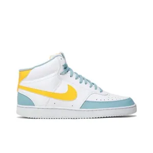 Nike Men's White and Yellow High-Top Sneakers