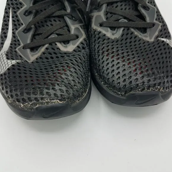 Nike Metcon 6 Mens 8 Black Mesh Low Top Crossfit Training Shoes CK9388-001