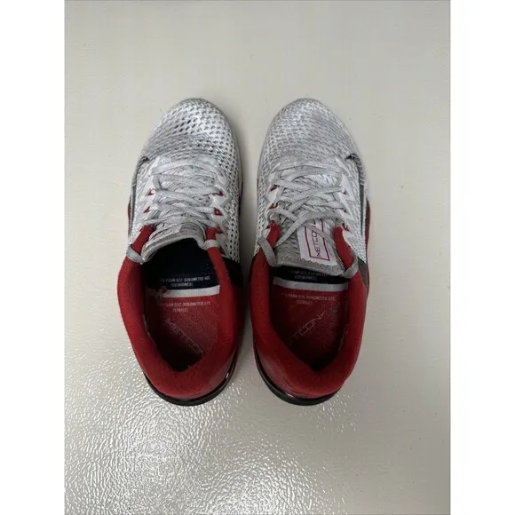 Nike Metcon 6 Mens Size 6 Running Shoes Red White Mesh Sneakers  CK9388-196