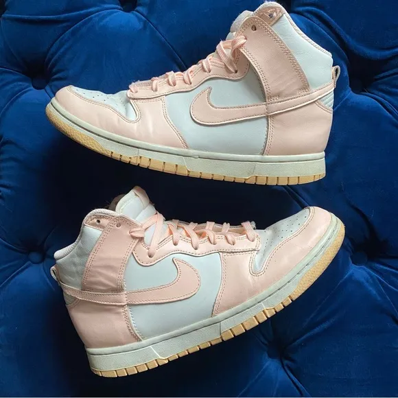 Nike - Mid High Top Pink Sneakers - size 8.5