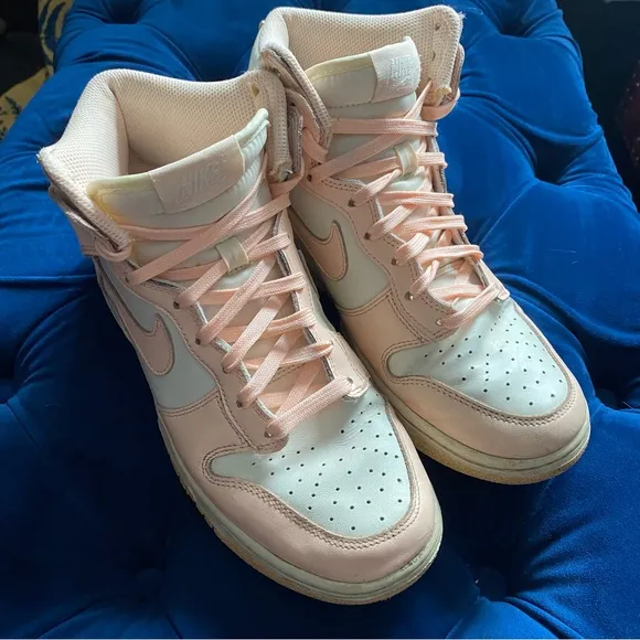 Nike - Mid High Top Pink Sneakers - size 8.5