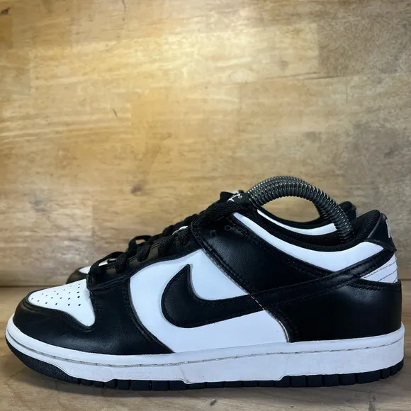 Nike Panda Dunks Retro Low Womens Size 8.5 (7Y) Shoes Sneaker Black White