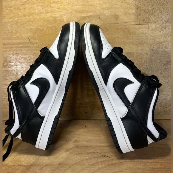 Nike Panda Dunks Retro Low Womens Size 8.5 (7Y) Shoes Sneaker Black White