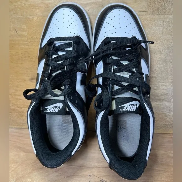 Nike Panda Dunks Retro Low Womens Size 8.5 (7Y) Shoes Sneaker Black White