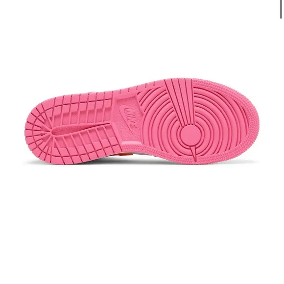 Nike Pink and Orange High-Top Sneakers