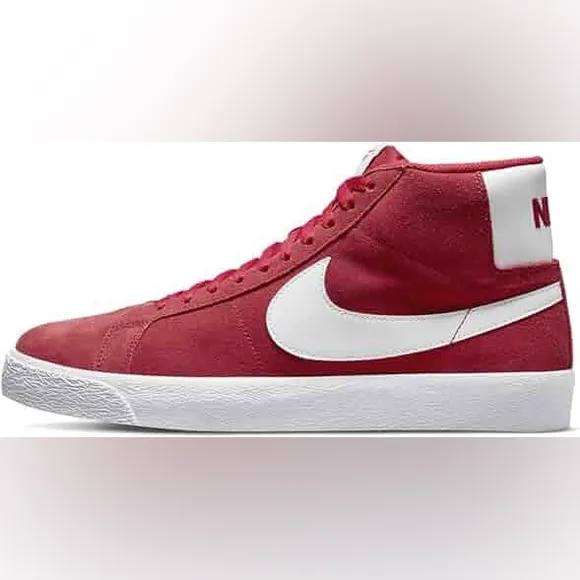 nike Red High-Top Sneakers sb zoom blazer mid