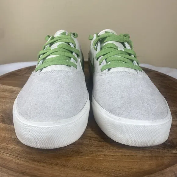 Nike SB Chron 2 Phantom Chlorophyll Mens White And Green Size 11.5 Low Top Shoes
