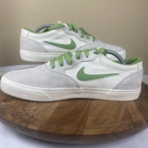 Nike SB Chron 2 Phantom Chlorophyll Mens White And Green Size 11.5 Low Top Shoes