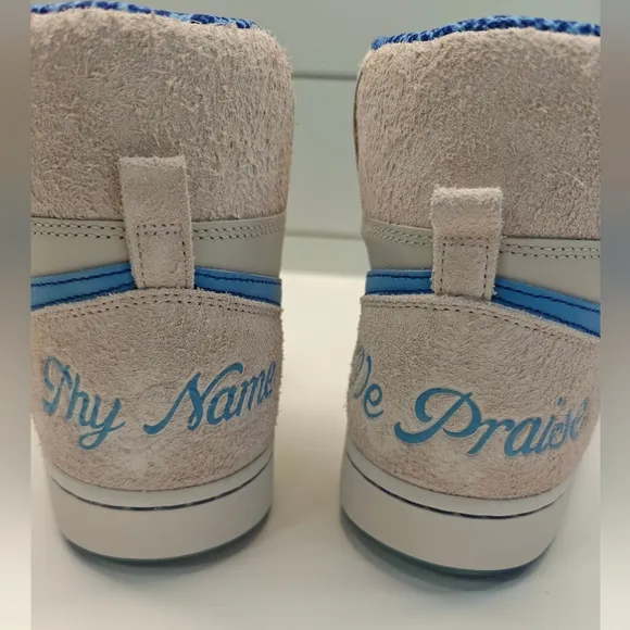 Nike Spelman College Terminator High Jaguars Light Bone Blue Sneakers Men's 13