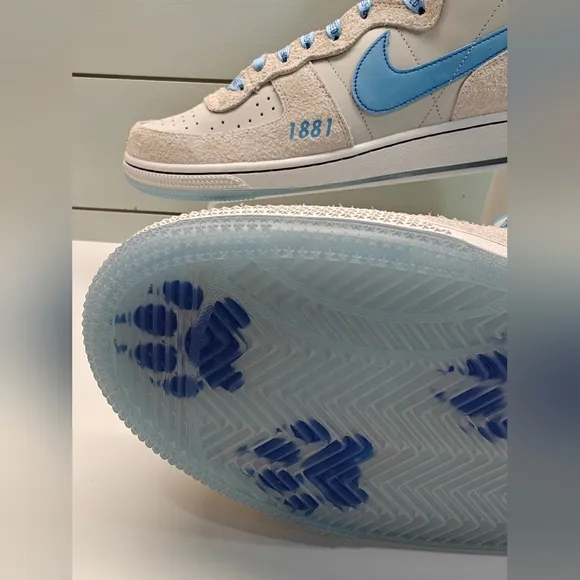 Nike Spelman College Terminator High Jaguars Light Bone Blue Sneakers Men's 13