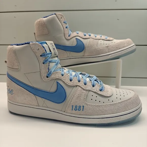 Nike Spelman College Terminator High Jaguars Light Bone Blue Sneakers Men's 13
