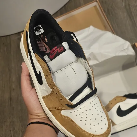 Nike Tan and Black High-Top Sneakers