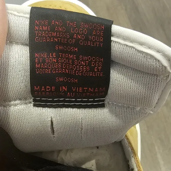 Nike Tan and Black High-Top Sneakers