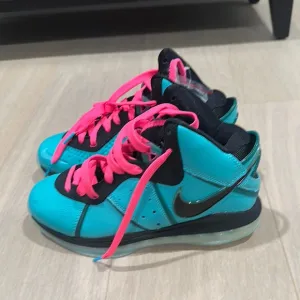 Nike Teal and Pink High-Top Sneakers