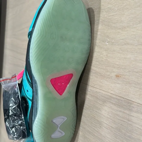 Nike Teal and Pink High-Top Sneakers