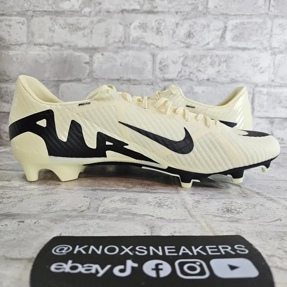 Nike Vapor 15 Academy FG/MG Lemonade Black DJ563-700 Men's Size 11.5
