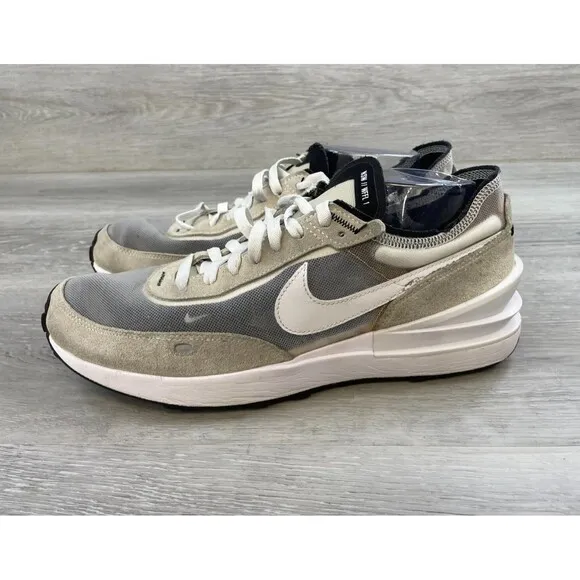 Nike Waffle One DA7995-100 Men's 11.5 White Mesh Athletic Walking Sneaker Shoes