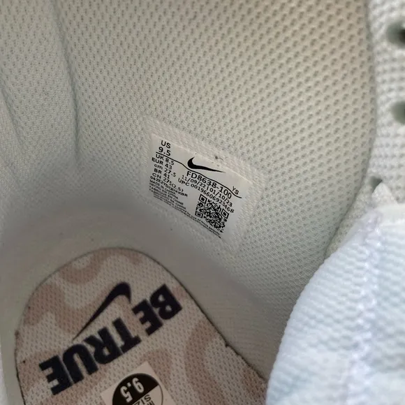 Nike White and Cream High-Top Sneakers