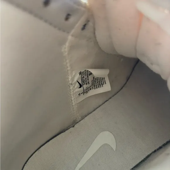 Nike White and Gray High-Top Sneakers