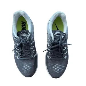 Nike Womens Gray White Air Zoom Pegasus 33 Running Sneakers Shoes Size 7.5