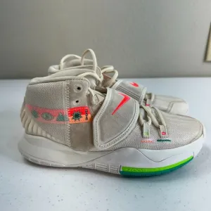 Nike Women's Kyrie 6 N7 Light Cream Flash Crimson Sail Sneaker Shoes Size 4