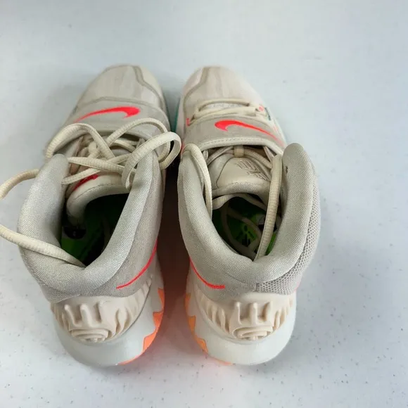 Nike Women's Kyrie 6 N7 Light Cream Flash Crimson Sail Sneaker Shoes Size 4
