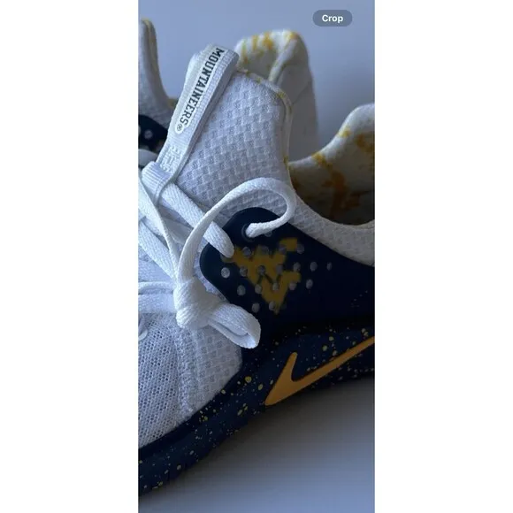 NIKE WVU West Virginia Mountaineers Shoes Men's Size 7 Women's 8.5 Slip On