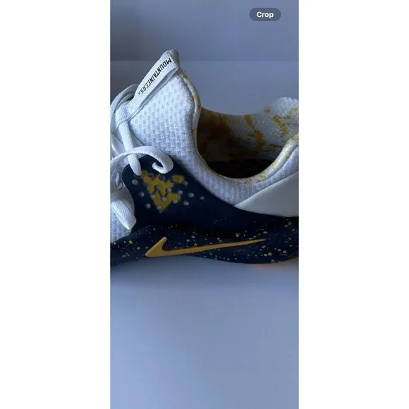 NIKE WVU West Virginia Mountaineers Shoes Men's Size 7 Women's 8.5 Slip On