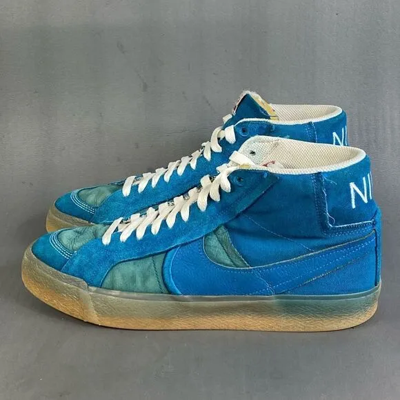 Nike  ZOOM BLAZER MID PREMIUM PLUS SB 'TEAL GUM' sneaker shoes mens size 10