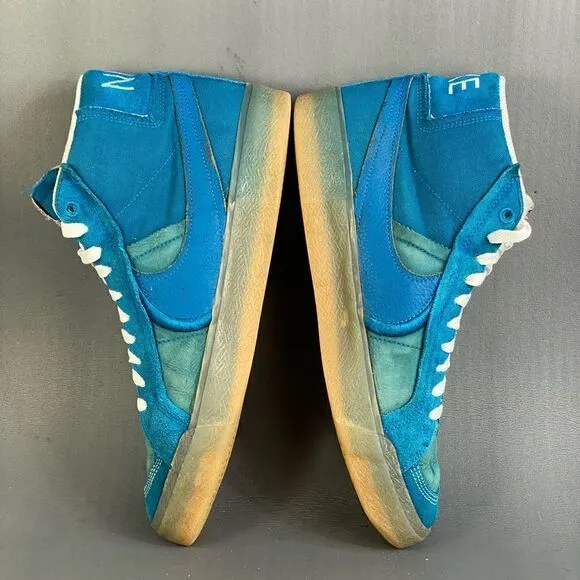 Nike  ZOOM BLAZER MID PREMIUM PLUS SB 'TEAL GUM' sneaker shoes mens size 10