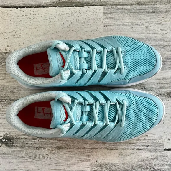 Nike Zoom Prestige Court Shoes Women’s Size 11 Color-Blue/Red Swoosh