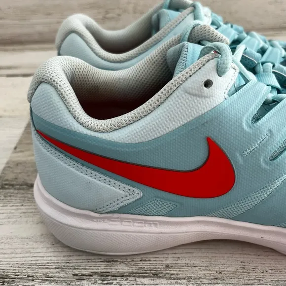 Nike Zoom Prestige Court Shoes Women’s Size 11 Color-Blue/Red Swoosh