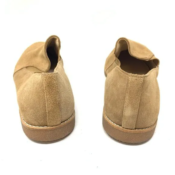 Nine West Women's Size 11 Suede Pointed Toe Loafers Tan Slip On