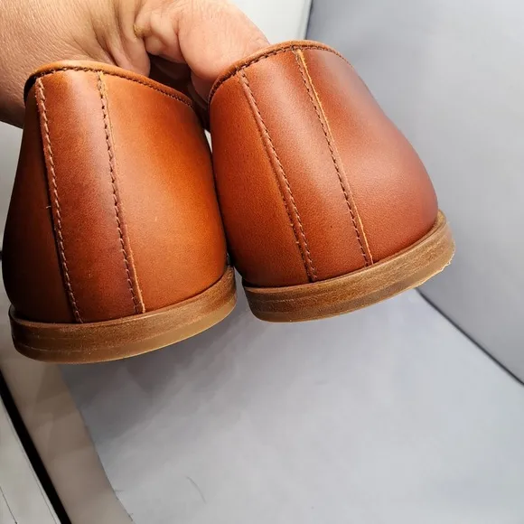 Nisolo Alejandro Slip-On Shoes Men's Size 9.5 Brandy Leather Handcrafted Comfort