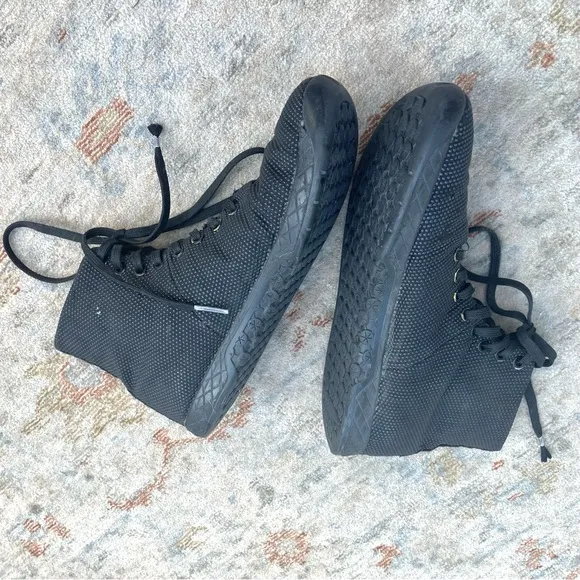 No Bull Outwork Unisex Black High Top Sneakers Men’s Sz 8.5, Women’s Sz 10