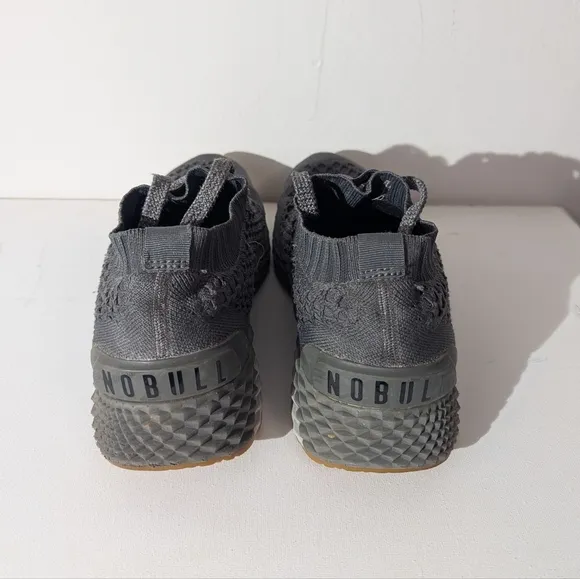 NOBULL Allday Gray Knit Slip On Sneakers Shoes Women's 10 Men's 8