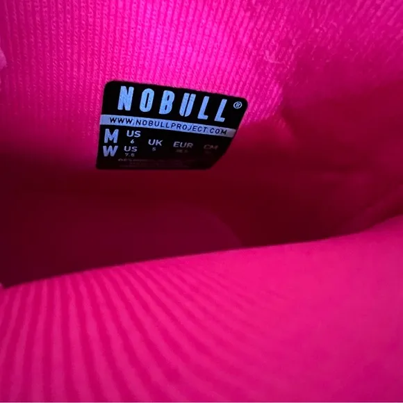 NoBull High Top Neon Pink Trainers Size 7.5