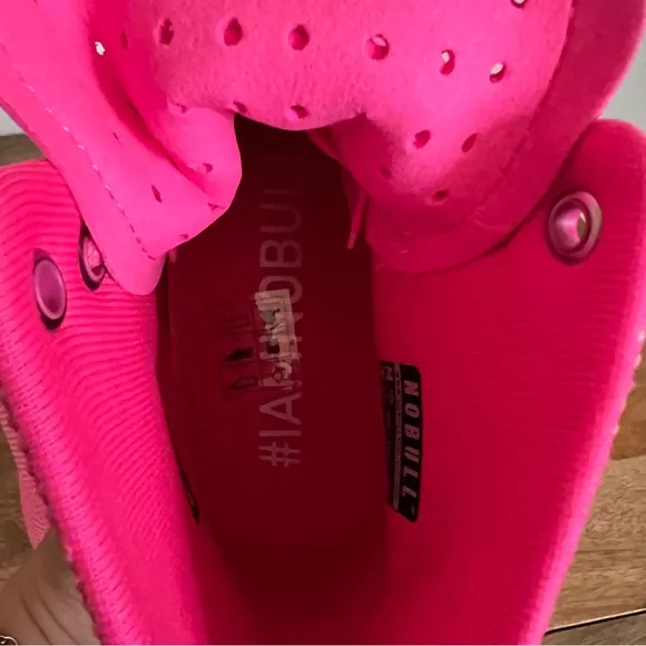 NoBull High Top Neon Pink Trainers Size 7.5