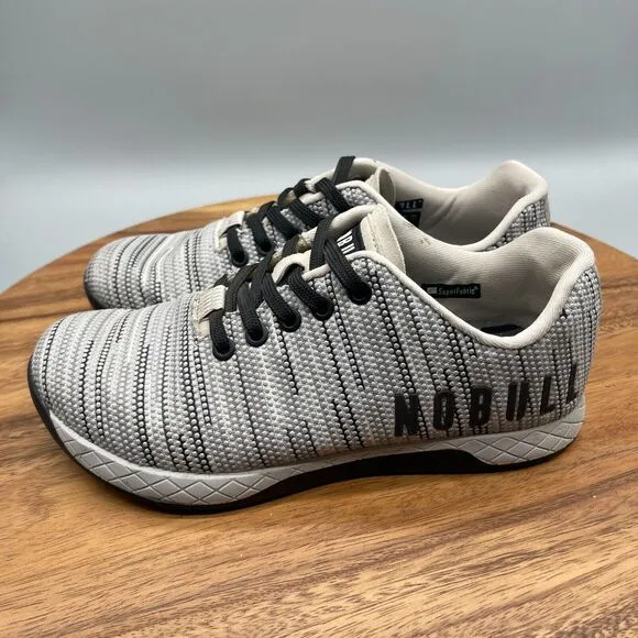 NoBull Shoes Womens Size 7.5 Gray Super Fabric Trainer Gym Walking Comfort