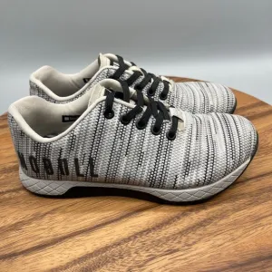 NoBull Shoes Womens Size 7.5 Gray Super Fabric Trainer Gym Walking Comfort