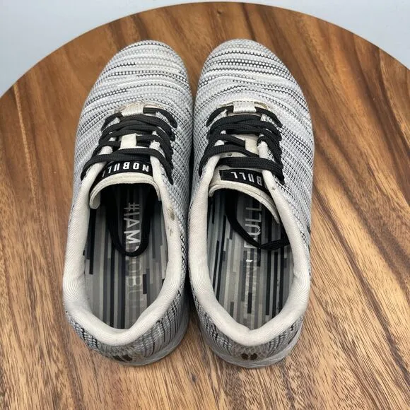 NoBull Shoes Womens Size 7.5 Gray Super Fabric Trainer Gym Walking Comfort